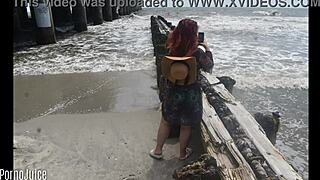 Colombian beach bunny shows all holes in promo.