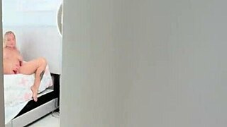 Big titty blonde Elana Bunnz fucked hard by Jmac on cam