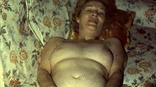 Vintage film featuring a mature grandmother