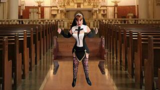 Granny Superior Nun Mary Carmen Licks And Fucks In Orgasmic Sin