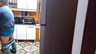 The Kitchen Of Sin: Wife And Her Lover Engage In Fetish Play With Handcuffs