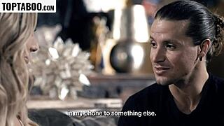 Wife's friend misses cock in mouth