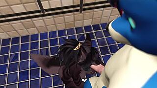 Alpha Wolf Blows And Cowgirls Slutty Girl At Gym In Vrchat