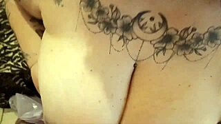 Big Tits Italian Gets A Cumshot With Tattoos And Big Cock