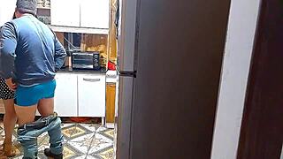 The Kitchen Of Sin: Wife And Her Lover Engage In Fetish Play With Handcuffs