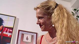 Reife Deutsche Frau Dreier mit Alten Ehepaar