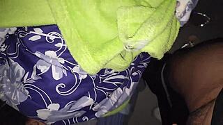 i found my friend's chubby milf mom in her room flashing her big tits and wet pussy for a blowjob