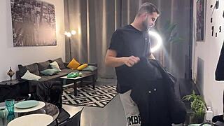 My roommate catches me with the fuck doll then joins