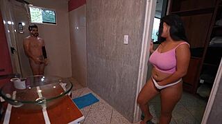 Bellattrix Spies On Stepbrother In Shower For Taboo Fuck!