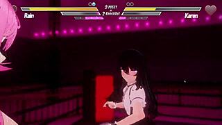 Lesbians feel intense passion in anal battle