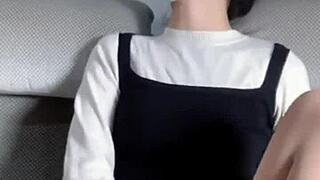 Siganjue in transparent stockings seduces with big pussy masturbation, she teases.