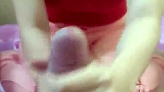 Hey, the groin massage will enlarge your penis, now that it's big, i'll help with a handjob