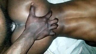 i bent over that ebony babe and doggystyled her with my big cock for a creampie