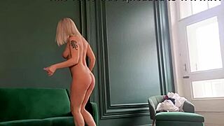 I watched the blonde milf model strip naked backstage