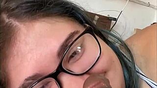 Teen Prepares for Big Black Cock and Cum in Mouth