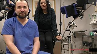 this exam's just a formality, right? yasmine woods says while spreading ass in skirt