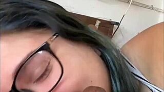 Teen Prepares for Big Black Cock and Cum in Mouth