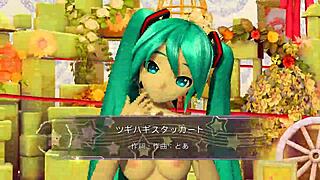 Admiring Hatsune Miku's nude body in the patchwork mod