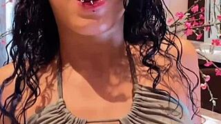 Gabi Flores Cute 18 Year Old Rides Big Cock Anal Creampie In Lingerie