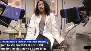 this exam's just a formality, right? yasmine woods says while spreading ass in skirt