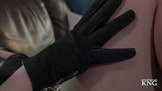 Indian Milf Gloves Fetish Masturbation to Climax