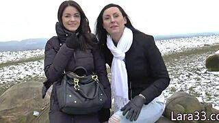 Why is the bigtits lesbian MILF getting her pussy licked by a teen babe in 69?