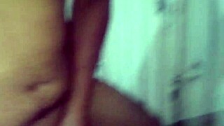 my friend rubs the cock then thrusts into my wife's pussy