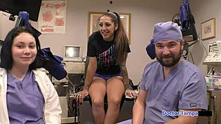 Dr. Tampa examines Stefania Mafra's big tits in yearly physical! So hot!