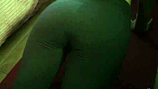 Got horny watching step sister's juicy ass during yoga! Her tight body drove me wild!