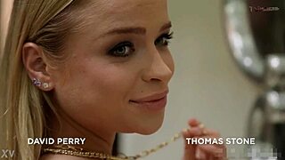 Blonde Russian in Amateur Scene with Two Partners