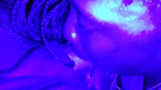 ebony teen 18+ gags on latin dick 😩