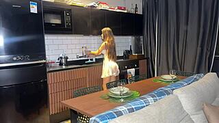 my friend's husband fucked me in the kitchen while she rested