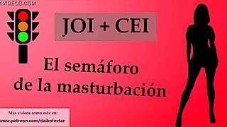 Detailed jerk off instructions in spanish traffic light game for bdsm slave