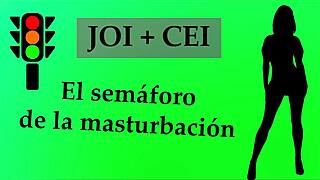 Detailed jerk off instructions in spanish traffic light game for bdsm slave