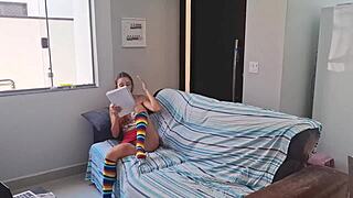 Old Guy Joins Redhead In Bathroom For Fetish Fun 😏