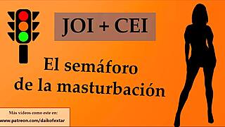 Detailed jerk off instructions in spanish traffic light game for bdsm slave