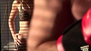 Boxing Practice Turns into Intimate Encounter for Blonde and Brunette Outdoors