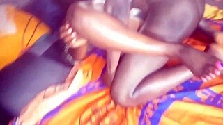 My Delicious Prostitute Handling His Dick on Bed Edge and He Cum Twice