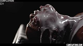 sexy black girl zaawaadi overflows with cum loads!