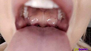 blonde teen gives incredible bbc interracial blowjob