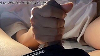 Vietnamese girl masturbates in front of brother-in-law