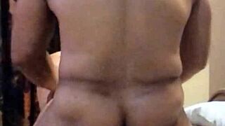 Mexican wife moans during double penetration.