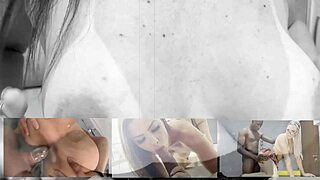 Big Cock Fucks Asian Brunette's Ass Deep