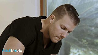 Horny Brunette Seduces Masseur For Pussy Massage