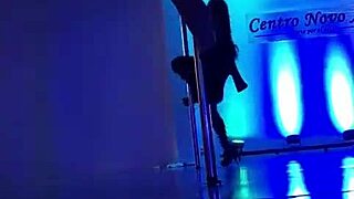 diosa argenta does another pole dance in the hospital, stripping for the doctor