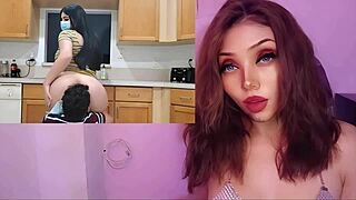 hot stepmom fucking stepson in kitchen 😈