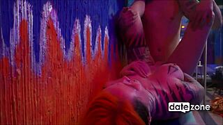 Datezone - tattooed babe gets deepthroat and homemade anal