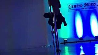diosa argenta does another pole dance in the hospital, stripping for the doctor