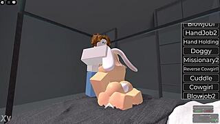 i subtly helped the adorable new zealand bunny with big tits fuck me in a game