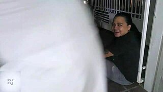 Colombian Milf And Latina Lesbian Fuck Outdoors After Work